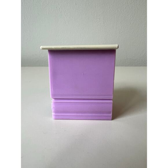 Loving Family Dollhouse Purple Pink White Night Stand Table Replacement Part - Picture 3 of 6